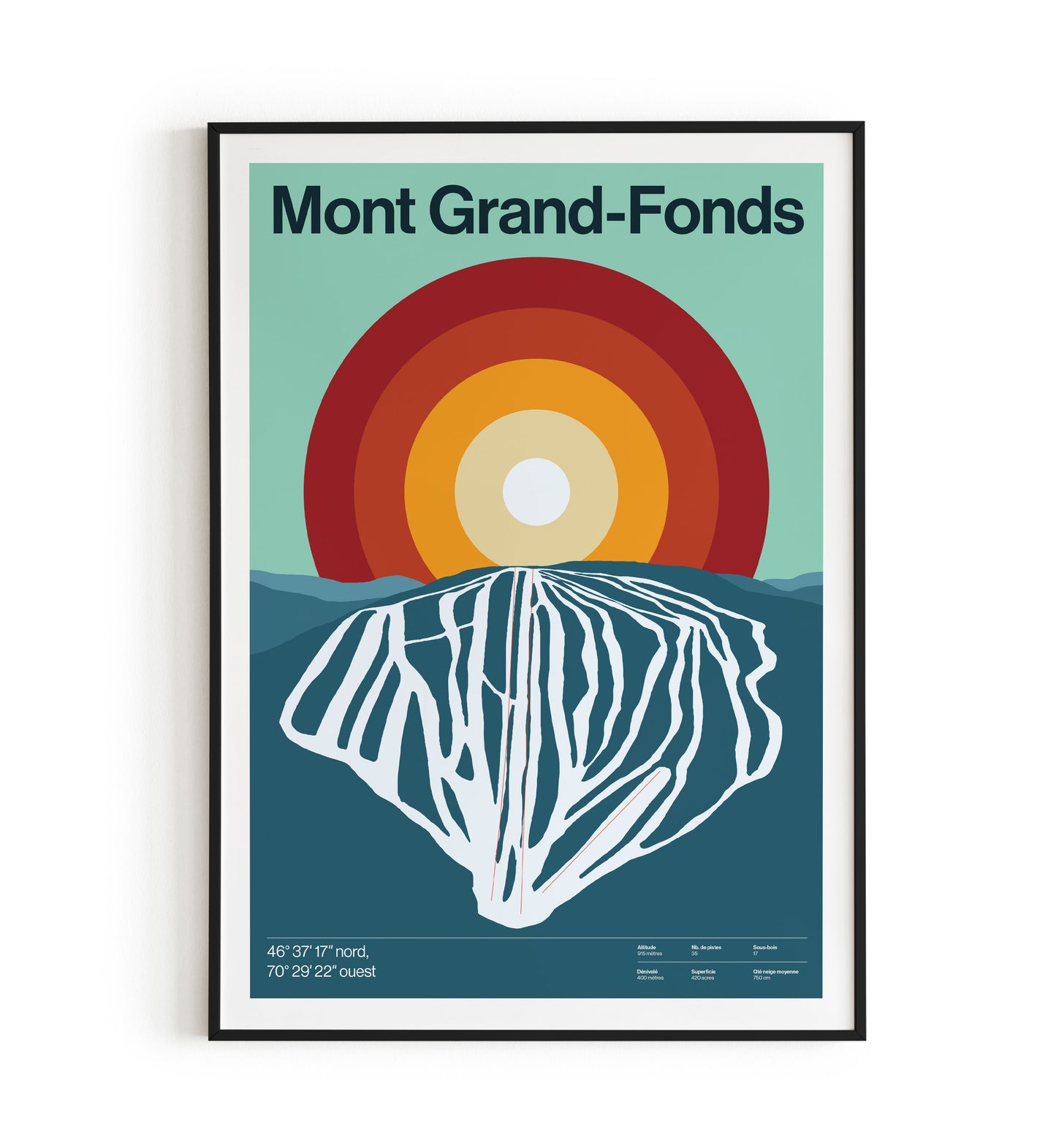 Mont Grand-Fonds Ski Map