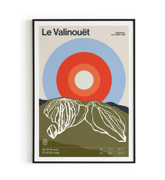 Le Valinouët ski map