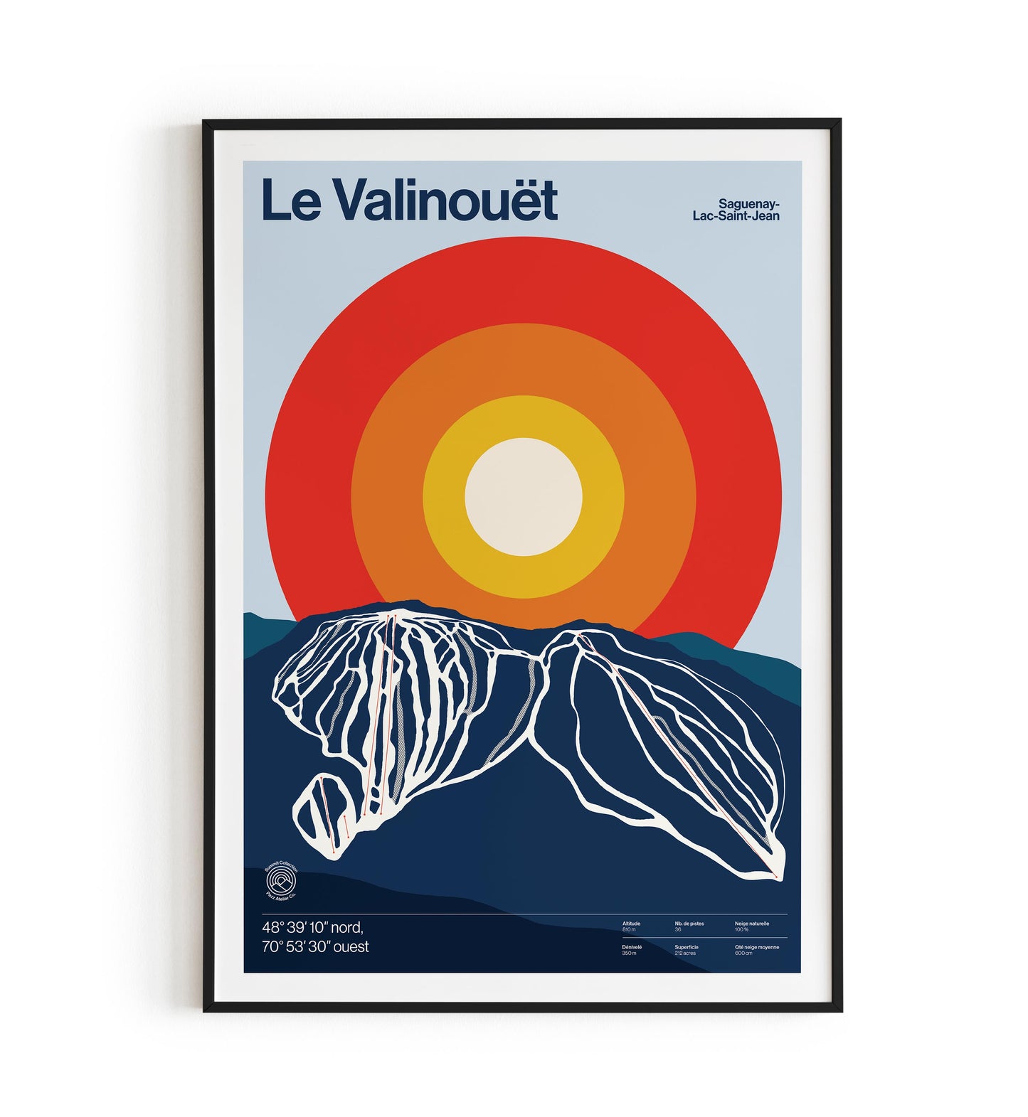 Le Valinouët ski map