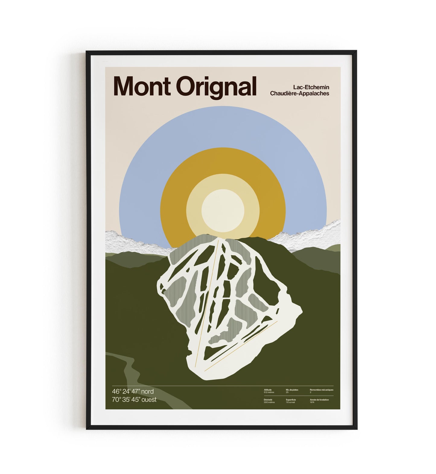 Mont Orignal Ski Map