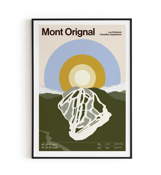 Mont Orignal Ski Map
